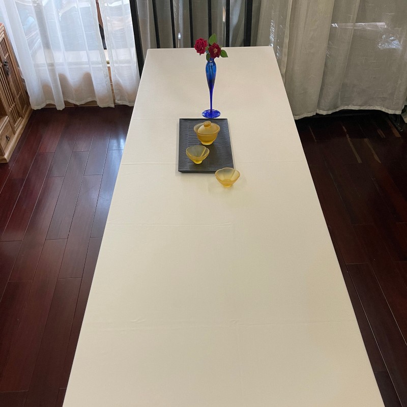 精品会议茶台桌布纯色长方形茶桌茶席底布展会桌台布定制加长加宽