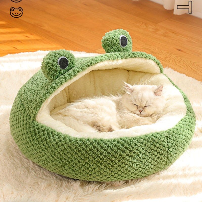 猫窝四季通用卡通青蛙猫床半封闭式小型犬宠物窝可拆洗狗窝猫房子,宠物/宠物食品及用品,猫窝/屋/帐篷/沙发,淘宝优惠券,粉丝福利购,淘宝优惠卷