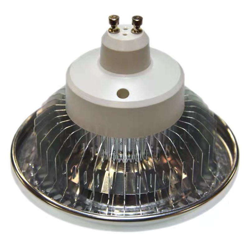 LED光源AR111商场展厅方形双头三头单头格栅射灯COB斗胆灯杯 暖白