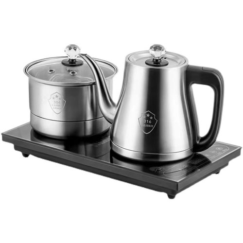 全自动手柄抽水316不锈钢电热烧水壶泡茶专用嵌入茶台电茶炉套装