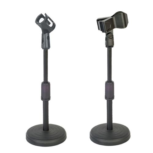 有线无线麦克风圆盘桌面话筒架台式会议升降话筒支架