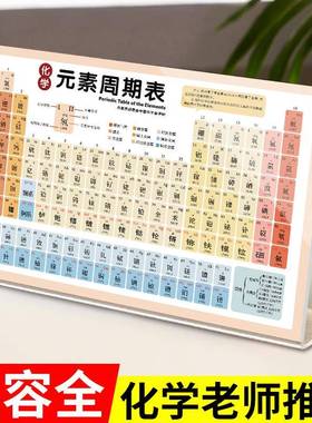 初中化学元素周期表实物摆件高中元素周期表立牌桌面摆件创意礼物