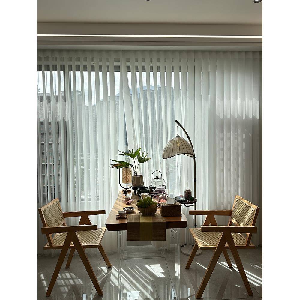 实木阳台茶桌大板悬空家用椅组合办公室电脑桌接待书桌椅一体茶台