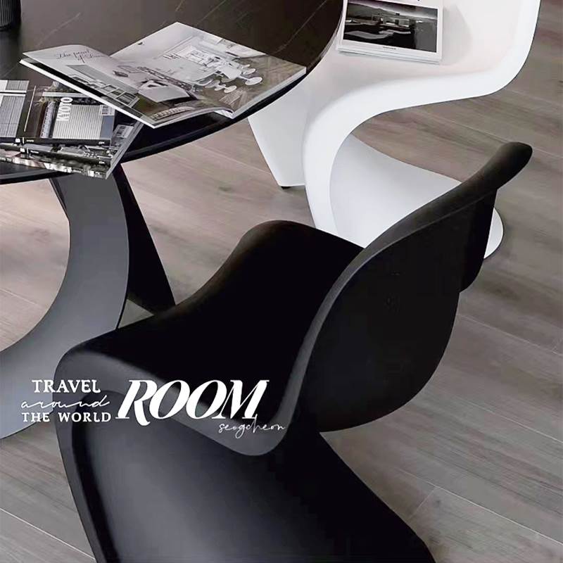 Vitra出口品质Panton Chair潘顿椅艺术餐椅潘通椅个性创意休闲椅
