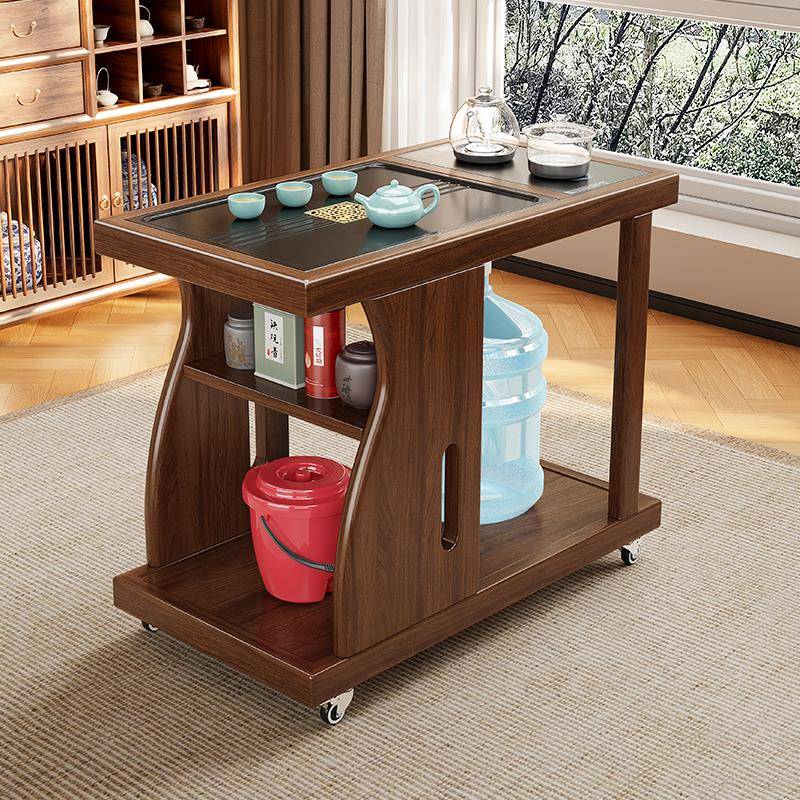 阳台小茶桌可移动茶台茶水柜沙发边几小户型家用功夫小茶几客厅茶