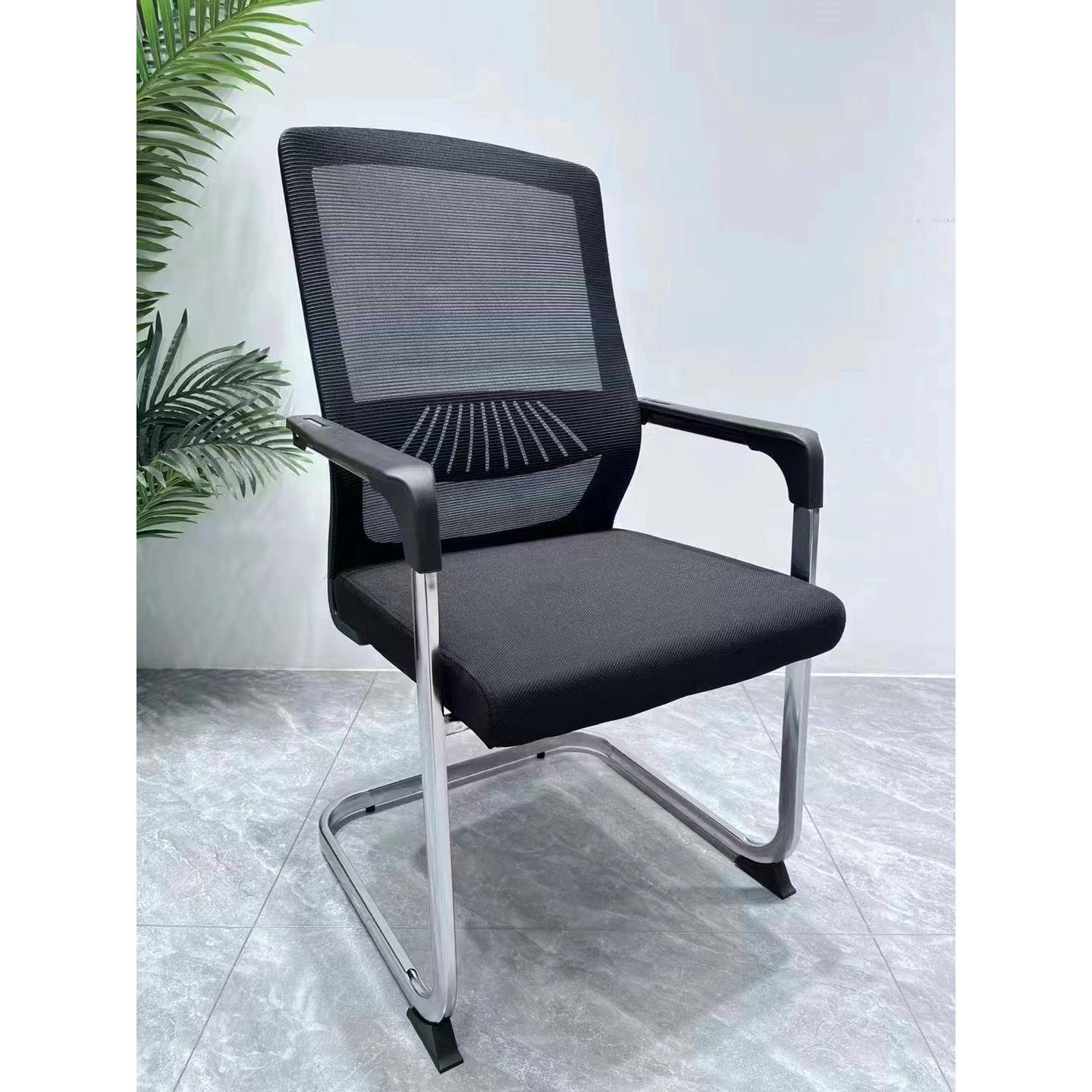 弓形办公椅舒服久坐办公室会议座椅职员椅麻将椅子靠背电脑椅家用