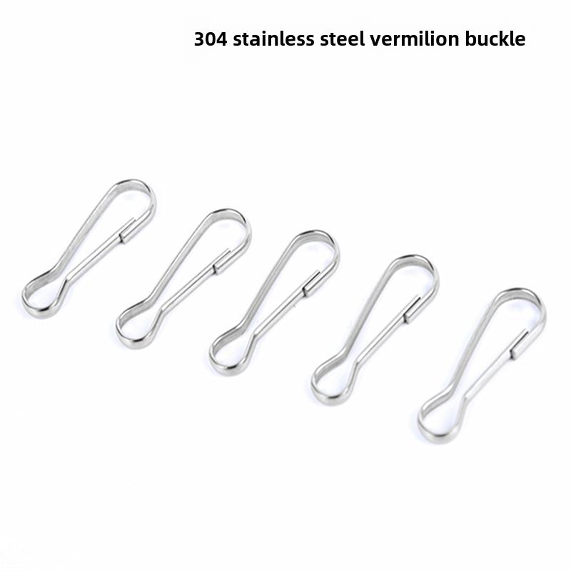 304不锈钢朱胆扣 猪胆扣 朱丹扣 钥匙扣 朱腰扣 炼条挂扣 箱包扣