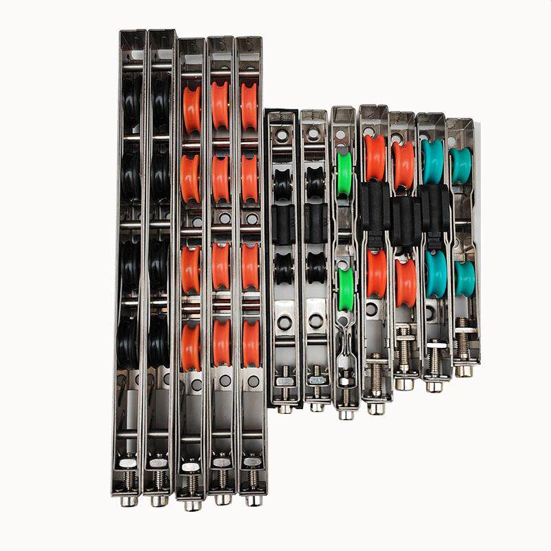 拉门不锈钢滑轮钛镁合金门阳台隔断推拉移门地滑轮下轨道滑轮滚