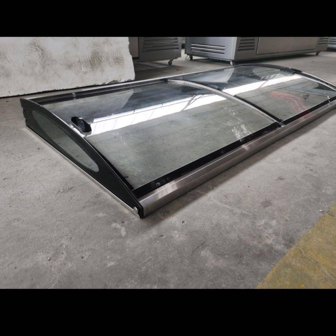 冰柜透明玻璃盖热弯麻辣烫点菜柜商用门配件冰箱门更换冷藏展示柜