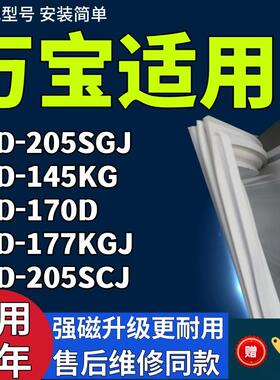 适用万宝冰箱BCD-205SGJ 145KG 170D 177KGJ 205SCJ门密封条胶条