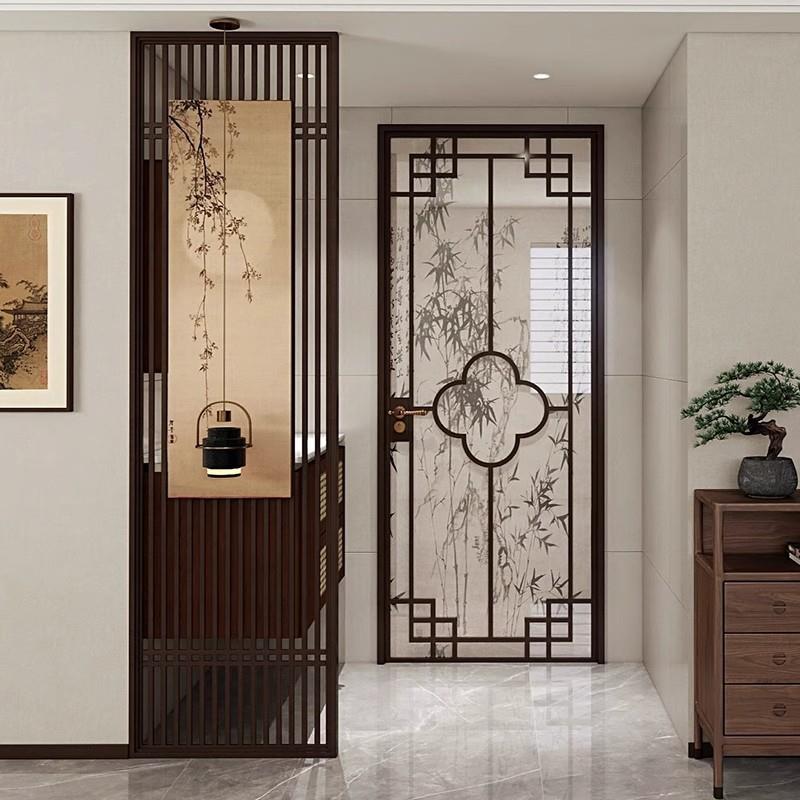 宋氏美学卫生间厕所门卧室阳台浴室洗手间门中古风玻璃平开门定制