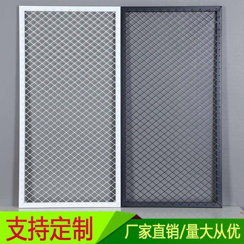 定制铁艺网格网片网架装修装饰吊顶铁网隔断广告网屏风网红墙围栏