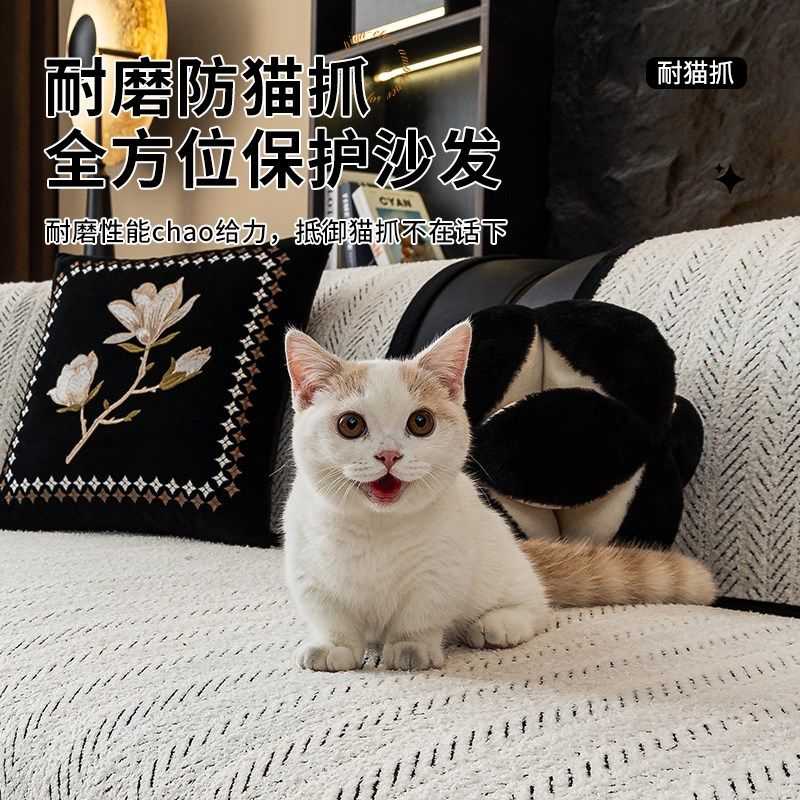 秋冬新款毛毛纱沙发垫四季通用防滑直排高级感罩坐垫盖布巾,居家布艺,沙发垫,淘宝优惠券,粉丝福利购,淘宝优惠卷