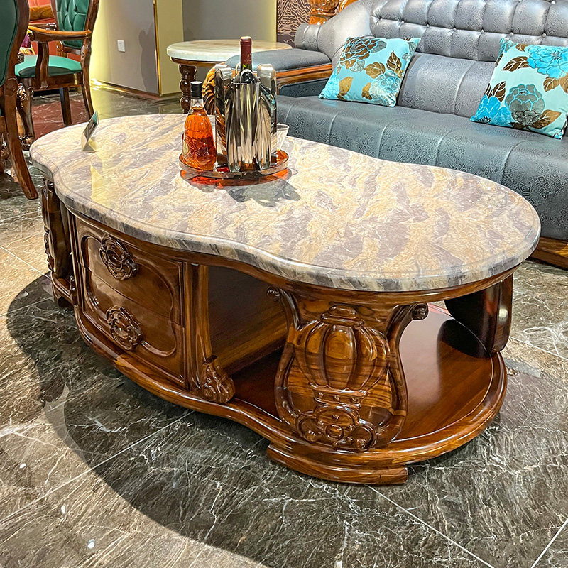 别墅欧式乌金木石茶几电视柜豪宅端全实木雕客厅茶台,住宅家具,茶几,淘宝优惠券,粉丝福利购,淘宝优惠卷
