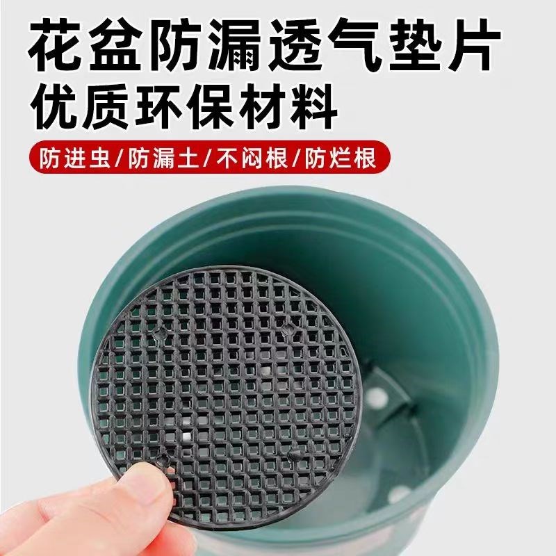 花盆底孔垫网垫片防漏网底座塑料网格垫子防漏土防虫盆栽底垫园C