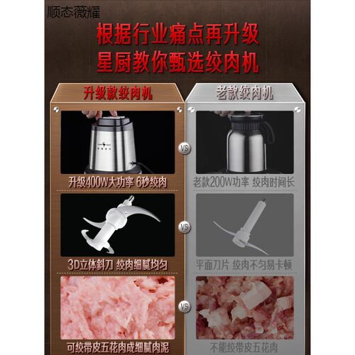 绞肉电动小型搅碎全自动碎肉打肉器搅肉馅
