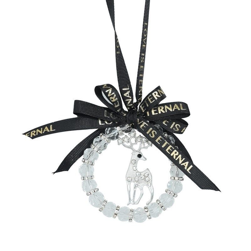 新款蝴蝶结汽车挂件 一鹿平安车载后视镜吊坠挂件 水晶汽车挂件女,汽车用品/电子/清洗/改装,车挂,淘宝优惠券,粉丝福利购,淘宝优惠卷