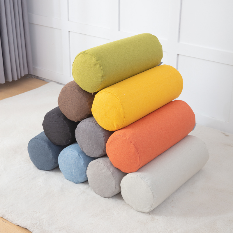 记忆棉沙发腰靠颈椎枕圆柱抱枕汽车靠垫多功能办公室糖果枕不变形