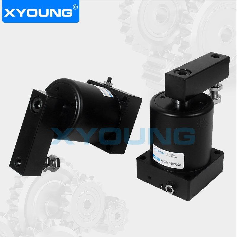 CMF9下压转角夹具CMF附调速型旋转夹紧气缸