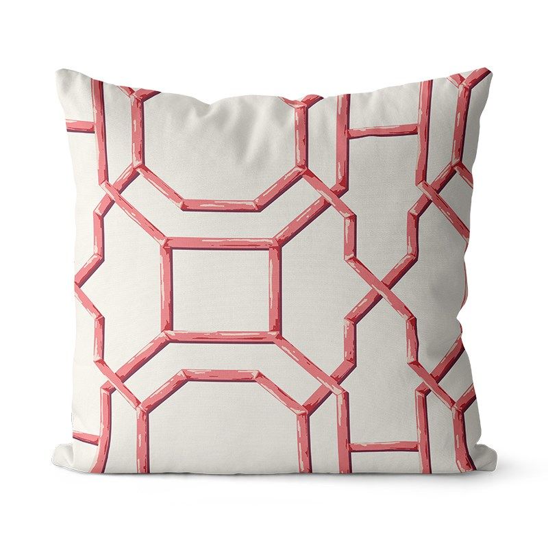 复古红色面图案棉麻抱枕沙发靠垫床头大靠背腰枕午休枕定制,居家布艺,靠垫/抱枕,淘宝优惠券,粉丝福利购,淘宝优惠卷