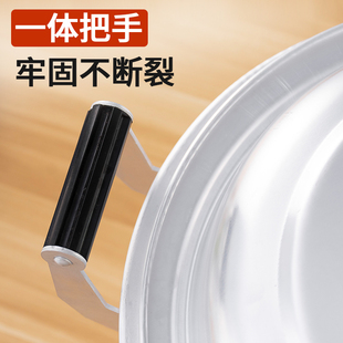 特厚传统老式铝蒸锅耳加高蒸格馒头家用汤锅燃气蒸煮钢筋锅