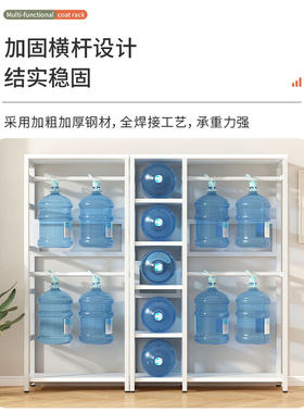 衣帽架落地卧室白色带帘挂衣架放式铁架自制衣帽间柜子