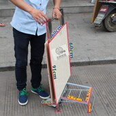 小带轮子货架地摊桌摆地摊桌地摊车货架展业