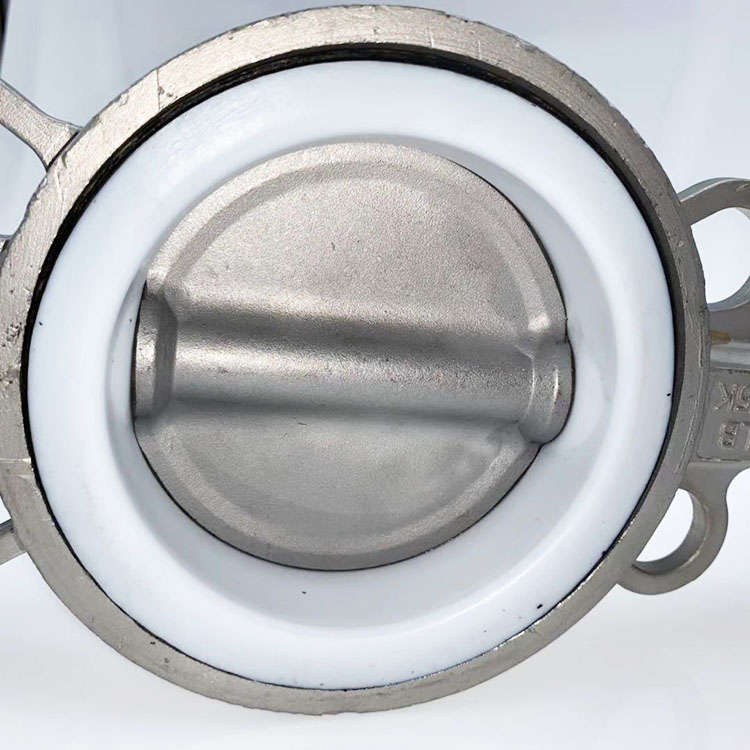 304手动全不锈钢手柄对夹式蝶阀D71X/F-10/16P DN506580100150200