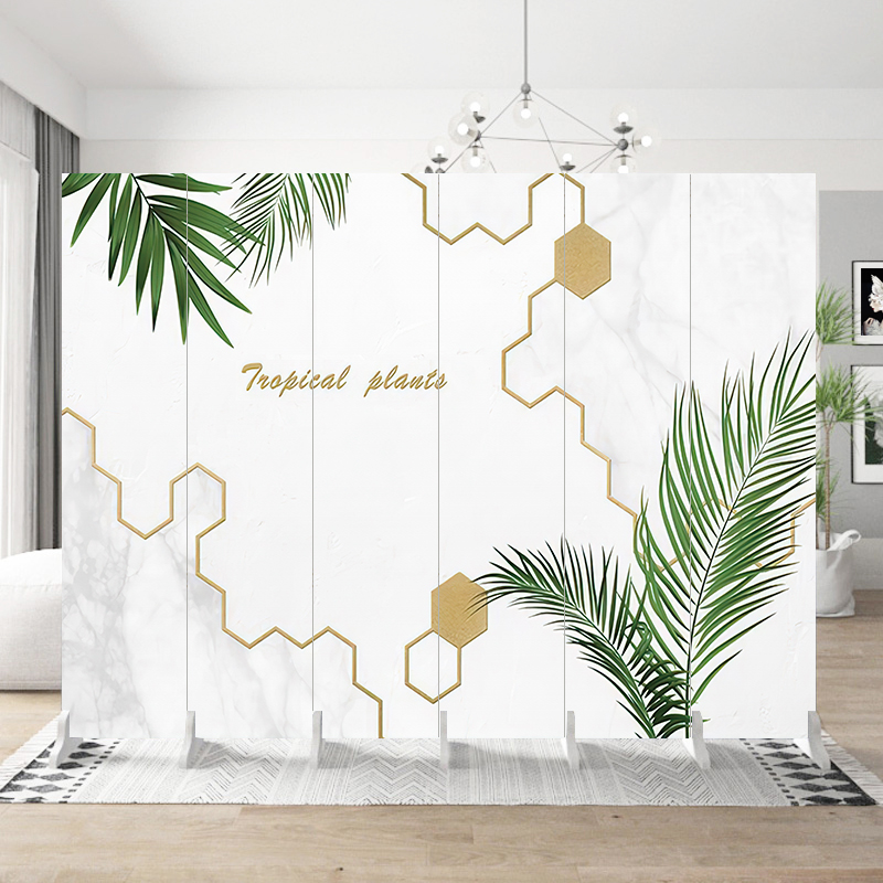 入户屏风家用隔断酒店办公室客厅饭店实木遮挡轻奢现代简约可折叠