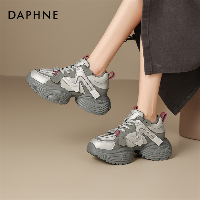 防寒百搭增高女款厚底运动风加绒