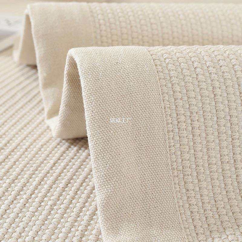 沙发盖布子棉麻高档简约加厚轻奢四季通用日式防滑亚麻沙发坐垫