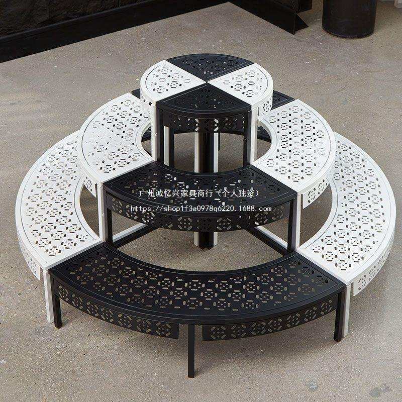 室内花架置物架阳台铁艺阶梯落地式多层户外庭院多肉白色花盆架子