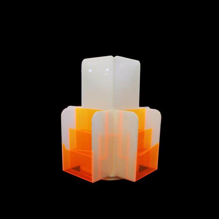 亚克力资料架有机玻璃展架宣传单放置架荧光旋转资料展示架