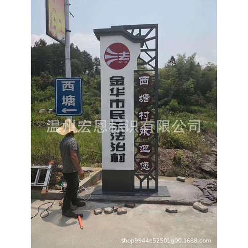 户外景区标识牌园林导视牌道路广告牌标识系统立式指示牌道路标识