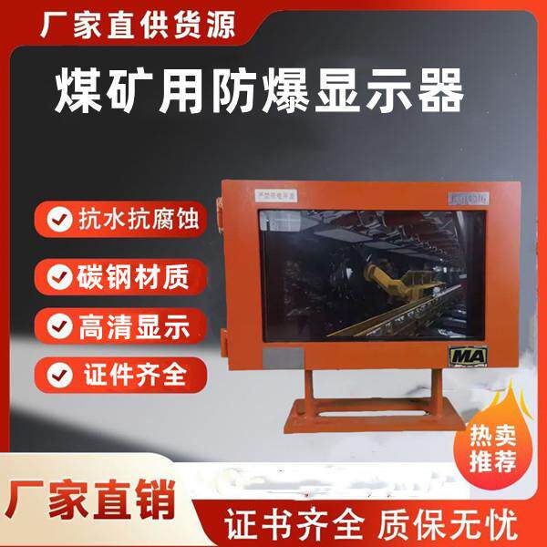 煤矿用隔爆型监视器防爆监控液晶显示屏带煤安证带VGA接口