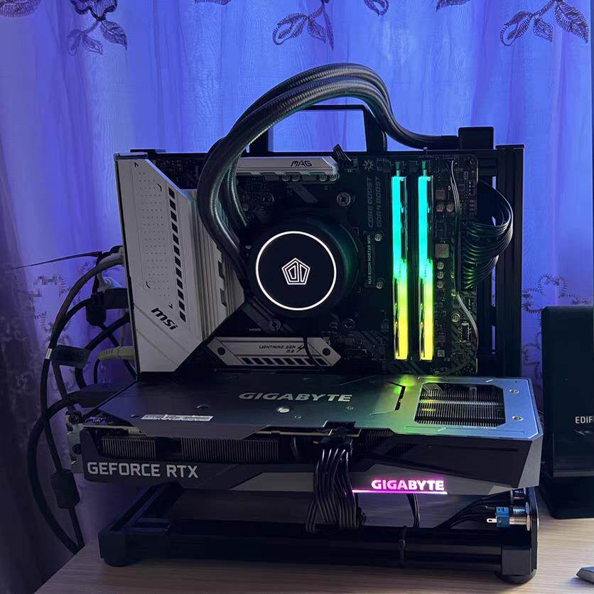 开放式手提机箱matx全铝合金创意个性itx台式机风冷大板通用机架