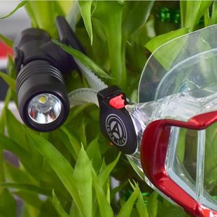 厂家直销DIV18专业潜水手电筒面镜灯铝合金防水迷你LED跨境款