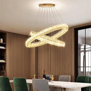 博泳餐厅灯吊灯现代轻奢水晶吊灯奢华大气高档大气设计感灯具