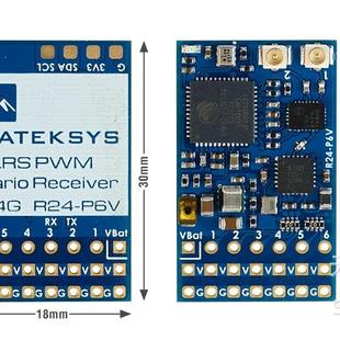 MATEKELRS P6V2.4GHZPWM可变接收机带气压计航模FPV穿越机 R24
