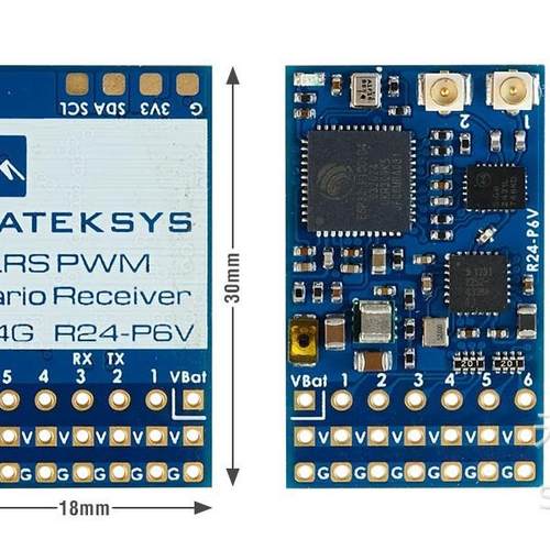 MATEKELRS-R24-P6V2.4GHZPWM可变接收机带气压计航模FPV穿越机