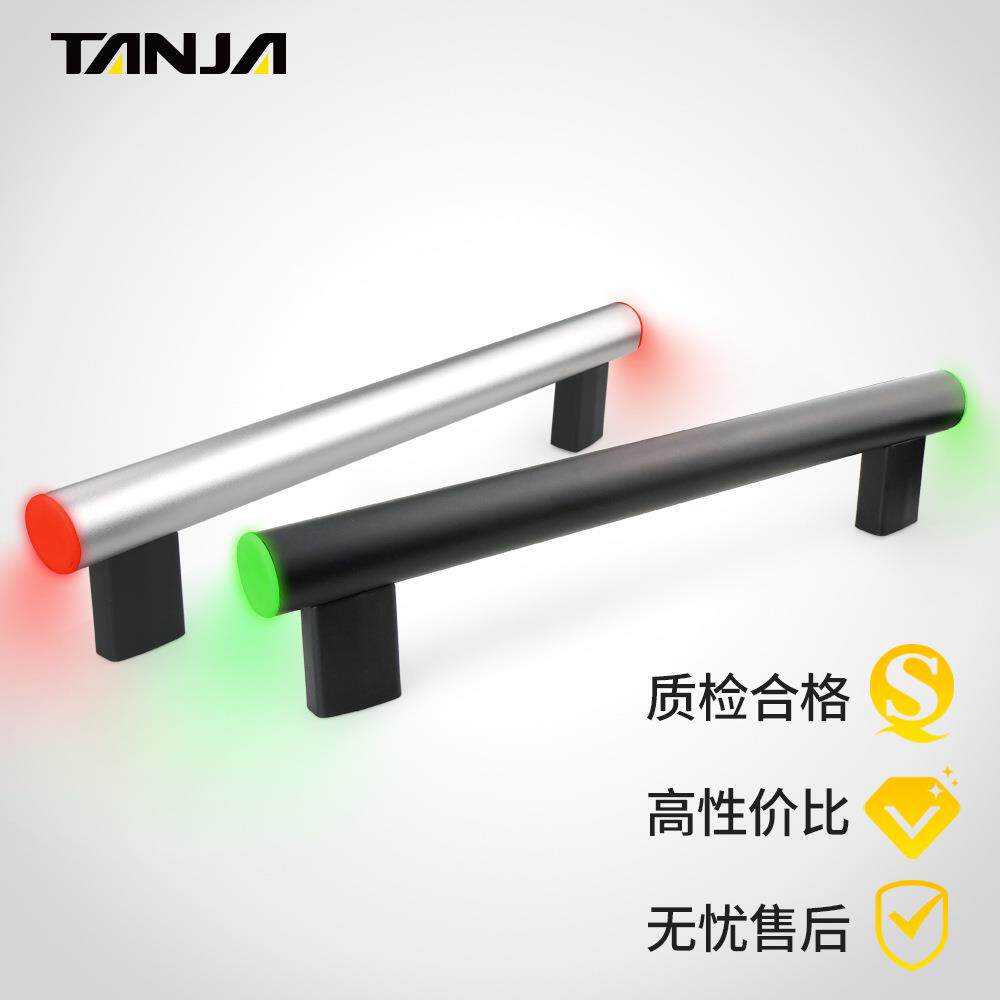 铝合金带指示灯把手管式手柄三色指示灯拉手警示灯机床把手扶手