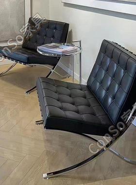 CSP1单人沙发椅意式客设计师款轻奢沙发阳台休闲椅中古风椅子