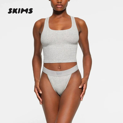 SKIMS卡戴珊莫代尔罗纹吊带背心