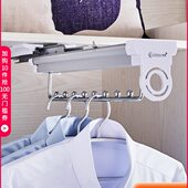 通横卡贝衣顶装 纵向浅竖伸缩衣柜挂衣杆五金配件挂钩器收纳架架杆