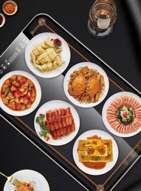 家用餐桌盘电热板菜板垫保温板暖热热Z多功能Y饭菜F德国菜板加热