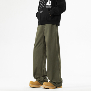 美式 男秋季 高街宽松春秋长裤 束脚卫裤 子 LA纯棉工装 运动休闲裤 裤