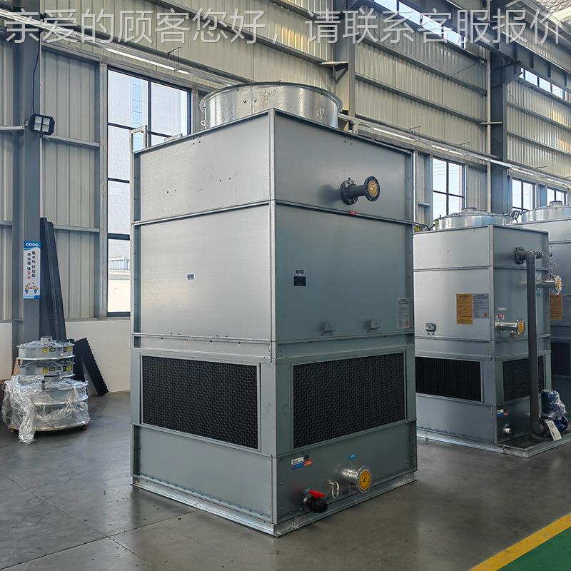 反应釜用开BY-GN式逆流钢冷却塔 上全封闭风水机 门安装管道水板