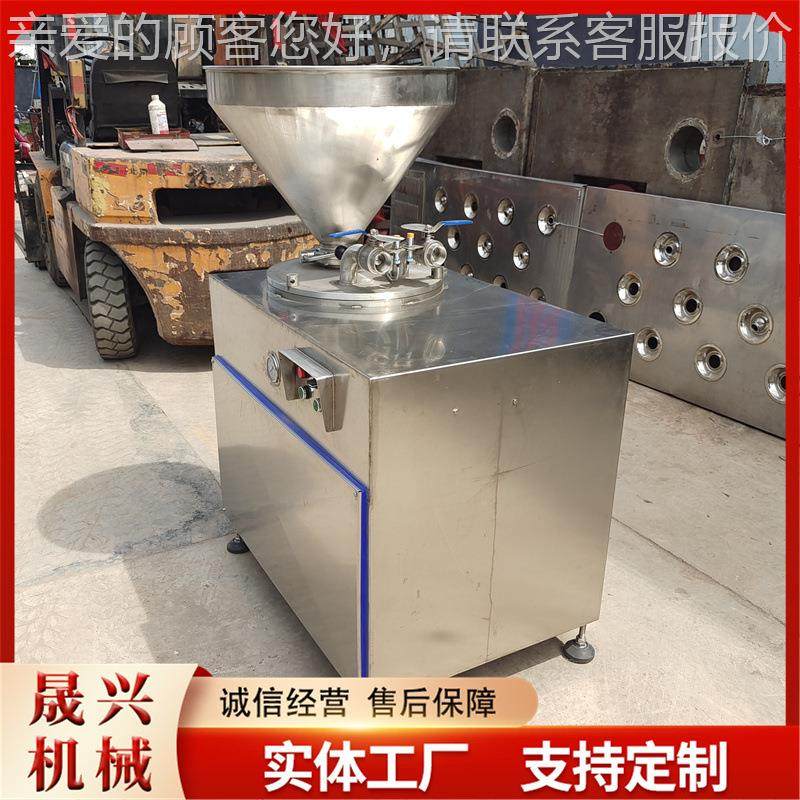 动灌肠设备自 糯米肠狗肠肉制品加工备 不锈热钢真设空30型灌肠机