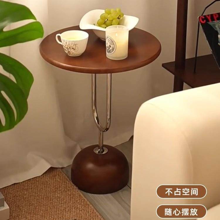 中古风实木沙发边几小茶几创意茶桌家用客厅边柜卧室床头置物架子,3C数码配件,USB灯,淘宝优惠券,粉丝福利购,淘宝优惠卷