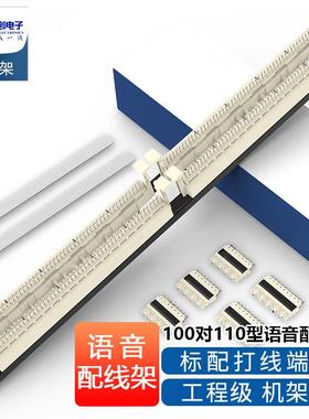 机柜理线器机架式网络配线架电话理线槽100对110语音跳线架